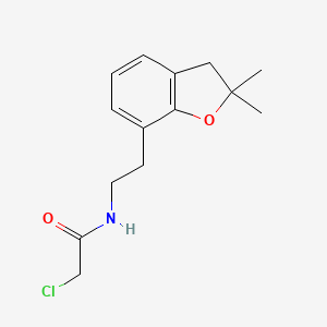 2-Chloro-N-[2-(2,2-dimethyl-3H-1-benzofuran-7-yl)ethyl]acetamide