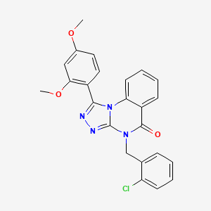 4-(2-chlorobenzyl)-1-(2,4-dimethoxyphenyl)[1,2,4]triazolo[4,3-a]quinazolin-5(4H)-one