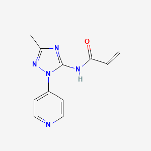 N-(5-Methyl-2-pyridin-4-yl-1,2,4-triazol-3-yl)prop-2-enamide