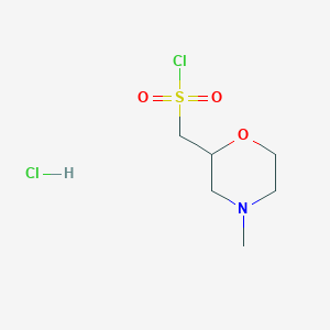 (4-Methylmorpholin-2-yl)methanesulfonyl chloride hydrochloride