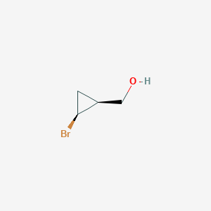 molecular formula C4H7BrO B2455957 rac-[(1R,2R)-2-bromocyclopropyl]methanol, cis CAS No. 108289-50-5