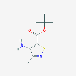 Tert-butyl 4-amino-3-methyl-1,2-thiazole-5-carboxylate