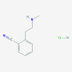 2-[2-(Methylamino)ethyl]benzonitrile;hydrochloride