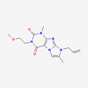 8-allyl-3-(2-methoxyethyl)-1,7-dimethyl-1H-imidazo[2,1-f]purine-2,4(3H,8H)-dione