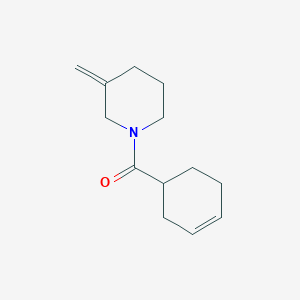 molecular formula C13H19NO B2455980 1-(Cyclohex-3-ene-1-carbonyl)-3-methylidenepiperidine CAS No. 2097927-52-9