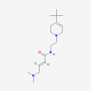 (E)-N-[2-(4-Tert-butyl-3,6-dihydro-2H-pyridin-1-yl)ethyl]-4-(dimethylamino)but-2-enamide