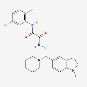 N1-(5-chloro-2-methylphenyl)-N2-(2-(1-methylindolin-5-yl)-2-(piperidin-1-yl)ethyl)oxalamide