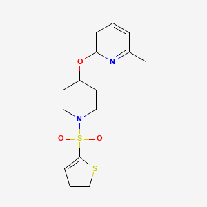 2-Methyl-6-{[1-(thiophene-2-sulfonyl)piperidin-4-yl]oxy}pyridine
