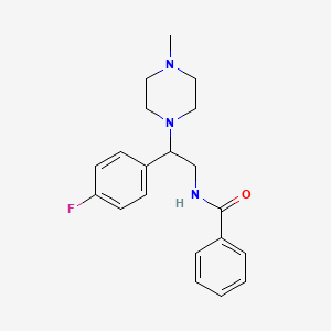 N-(2-(4-fluorophenyl)-2-(4-methylpiperazin-1-yl)ethyl)benzamide