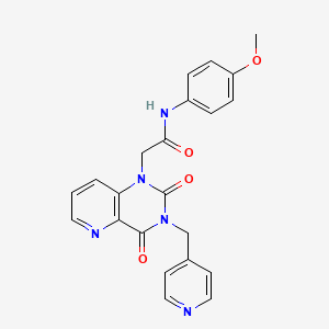 2-(2,4-dioxo-3-(pyridin-4-ylmethyl)-3,4-dihydropyrido[3,2-d]pyrimidin-1(2H)-yl)-N-(4-methoxyphenyl)acetamide