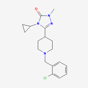 3-(1-(2-chlorobenzyl)piperidin-4-yl)-4-cyclopropyl-1-methyl-1H-1,2,4-triazol-5(4H)-one