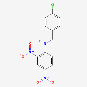 N-[(4-chlorophenyl)methyl]-2,4-dinitroaniline