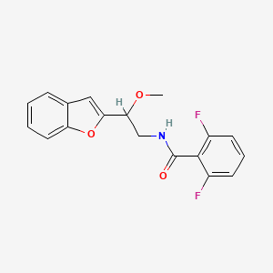 N-(2-(benzofuran-2-yl)-2-methoxyethyl)-2,6-difluorobenzamide