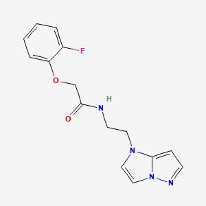 N-(2-(1H-imidazo[1,2-b]pyrazol-1-yl)ethyl)-2-(2-fluorophenoxy)acetamide