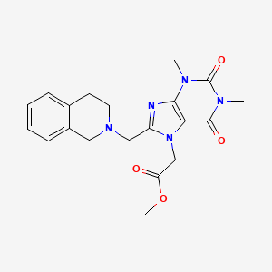 2-[8-(3,4-dihydro-1H-isoquinolin-2-ylmethyl)-1,3-dimethyl-2,6-dioxo-7-purinyl]acetic acid methyl ester