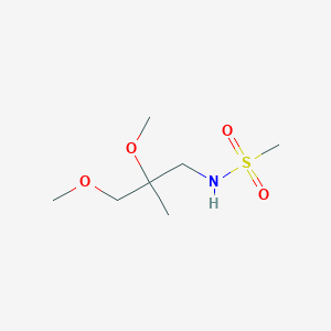 molecular formula C7H17NO4S B2456031 N-(2,3-dimethoxy-2-methylpropyl)methanesulfonamide CAS No. 2097929-08-1