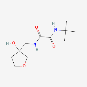 molecular formula C11H20N2O4 B2456046 N1-(tert-butyl)-N2-((3-hydroxytetrahydrofuran-3-yl)methyl)oxalamide CAS No. 2034203-71-7