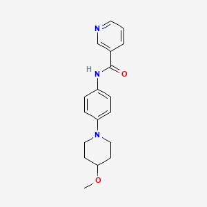 N-(4-(4-methoxypiperidin-1-yl)phenyl)nicotinamide