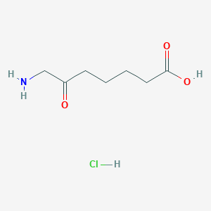 molecular formula C7H14ClNO3 B2456053 7-Amino-6-oxoheptanoic acid;hydrochloride CAS No. 85094-81-1