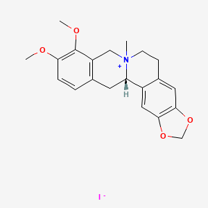 molecular formula C21H24INO4 B2456054 N-methyl-alpha-canadinium, monoiodide CAS No. 100176-93-0