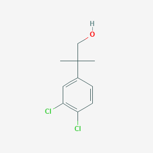 molecular formula C10H12Cl2O B2456055 2-(3,4-Dichlorophenyl)-2-methylpropan-1-ol CAS No. 80854-13-3