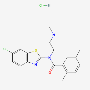 N-(6-chlorobenzo[d]thiazol-2-yl)-N-(2-(dimethylamino)ethyl)-2,5-dimethylbenzamide hydrochloride