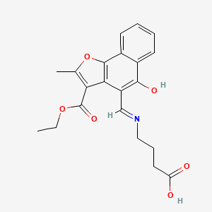 (Z)-4-(((3-(ethoxycarbonyl)-2-methyl-5-oxonaphtho[1,2-b]furan-4(5H)-ylidene)methyl)amino)butanoic acid