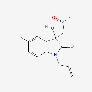 1-Allyl-3-hydroxy-5-methyl-3-(2-oxopropyl)indolin-2-one