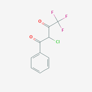 molecular formula C10H6ClF3O2 B2456080 2-Chloro-4,4,4-trifluoro-1-phenyl-butane-1,3-dione CAS No. 163667-29-6