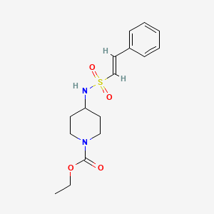 ethyl 4-[[(E)-2-phenylethenyl]sulfonylamino]piperidine-1-carboxylate