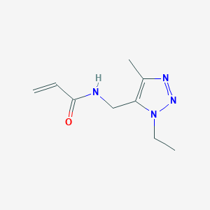 N-[(3-Ethyl-5-methyltriazol-4-yl)methyl]prop-2-enamide
