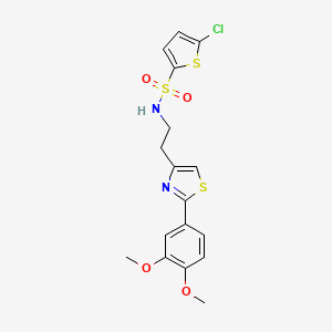 5-chloro-N-(2-(2-(3,4-dimethoxyphenyl)thiazol-4-yl)ethyl)thiophene-2-sulfonamide