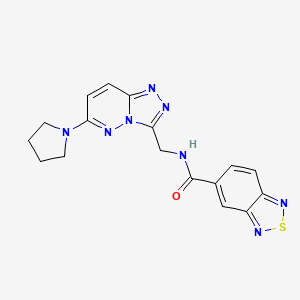 N-((6-(pyrrolidin-1-yl)-[1,2,4]triazolo[4,3-b]pyridazin-3-yl)methyl)benzo[c][1,2,5]thiadiazole-5-carboxamide