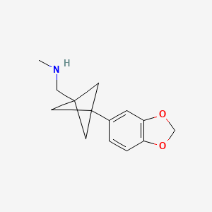 1-[3-(1,3-Benzodioxol-5-yl)-1-bicyclo[1.1.1]pentanyl]-N-methylmethanamine