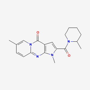 1,7-dimethyl-2-(2-methylpiperidine-1-carbonyl)pyrido[1,2-a]pyrrolo[2,3-d]pyrimidin-4(1H)-one