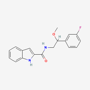 N-(2-(3-fluorophenyl)-2-methoxyethyl)-1H-indole-2-carboxamide