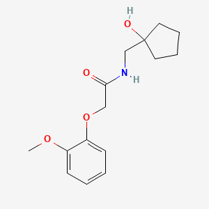 N-((1-hydroxycyclopentyl)methyl)-2-(2-methoxyphenoxy)acetamide