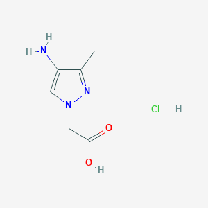 (4-Amino-3-methyl-1H-pyrazol-1-yl)acetic acid hydrochloride