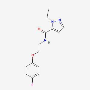 molecular formula C14H16FN3O2 B2456154 1-ethyl-N-(2-(4-fluorophenoxy)ethyl)-1H-pyrazole-5-carboxamide CAS No. 1209802-29-8