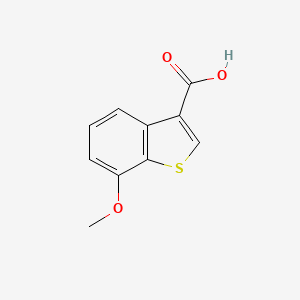molecular formula C10H8O3S B2456163 7-Methoxybenzo[b]thiophene-3-carboxylic acid CAS No. 1557018-57-1