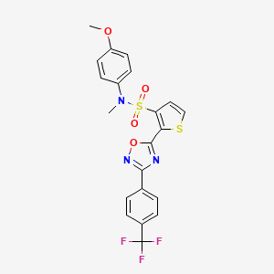 N-(4-methoxyphenyl)-N-methyl-2-{3-[4-(trifluoromethyl)phenyl]-1,2,4-oxadiazol-5-yl}thiophene-3-sulfonamide