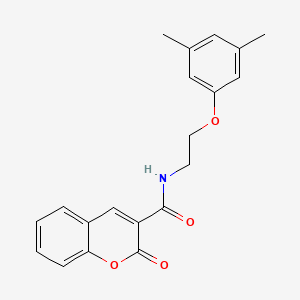 molecular formula C20H19NO4 B2456189 N-(2-(3,5-dimethylphenoxy)ethyl)-2-oxo-2H-chromene-3-carboxamide CAS No. 1105210-83-0