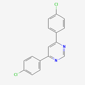 molecular formula C16H10Cl2N2 B2456199 4,6-Bis(4-chlorophenyl)pyrimidine CAS No. 141034-82-4