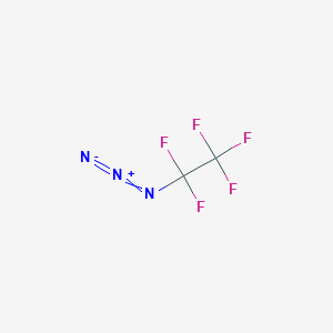 molecular formula C2F5N3 B2456210 1-Azido-1,1,2,2,2-pentafluoroethane CAS No. 2055167-74-1