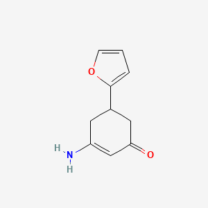 molecular formula C10H11NO2 B2456212 3-Amino-5-(2-furyl)cyclohex-2-en-1-one CAS No. 90921-87-2