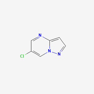 molecular formula C6H4ClN3 B2456213 6-Chloropyrazolo[1,5-a]pyrimidine CAS No. 2024538-64-3