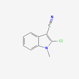 molecular formula C10H7ClN2 B2456223 2-chloro-1-methyl-1H-indole-3-carbonitrile CAS No. 159506-88-4