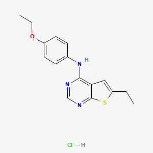 N-(4-ethoxyphenyl)-6-ethylthieno[2,3-d]pyrimidin-4-amine hydrochloride