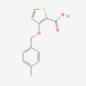 molecular formula C13H12O3S B2456264 3-[(4-Methylbenzyl)oxy]-2-thiophenecarboxylic acid CAS No. 343375-89-3