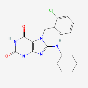 7-(2-Chlorobenzyl)-8-(cyclohexylamino)-3-methyl-3,7-dihydro-1H-purine-2,6-dione